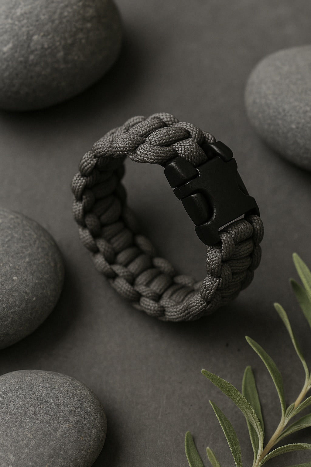 Refillable Fragrance Bracelet- Rock Grey